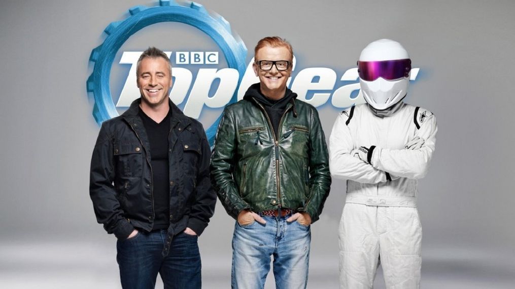 Matt LeBlanc, Chris Evans and the Stig
