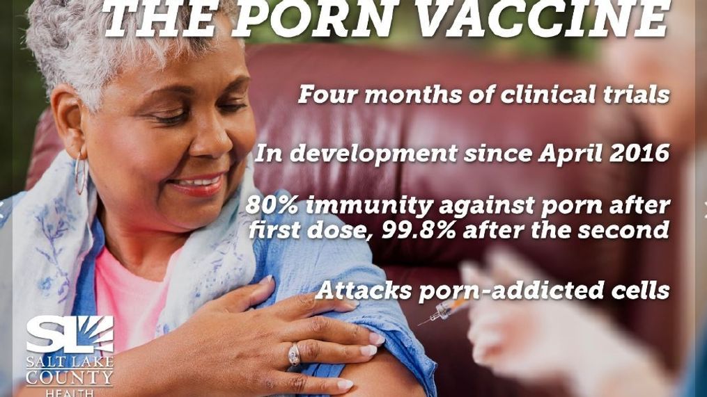 Salt Lake Co. Health Department announces 'porn vaccine' on April Fools' Day. (Salt Lake County Health Department)