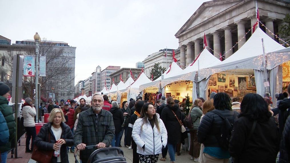 Thousands have flocked to the Downtown Holiday Market this year. (WJLA)