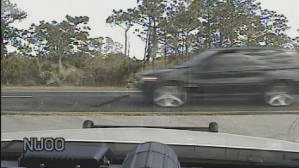 The Florida Highway Patrol used stop sticks to stop a man's runaway BMW on I-95 in Vero Beach. (Fellsmere Police){p}{/p}