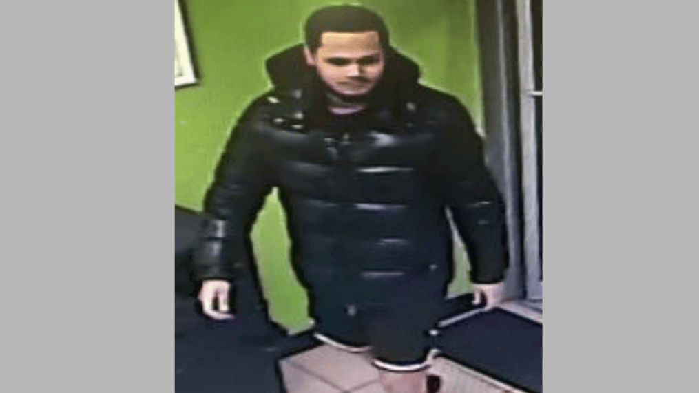 Photo of man wanted for allegedly posing as fake cop after attempting to use counterfeit $100 bill at a Sweet Frog yogurt shop on Feb. 11 in Bethesda, Md.{&nbsp;} Monday, Feb. 26, 2018 (Montgomery County Police){&nbsp;}{p}{/p}