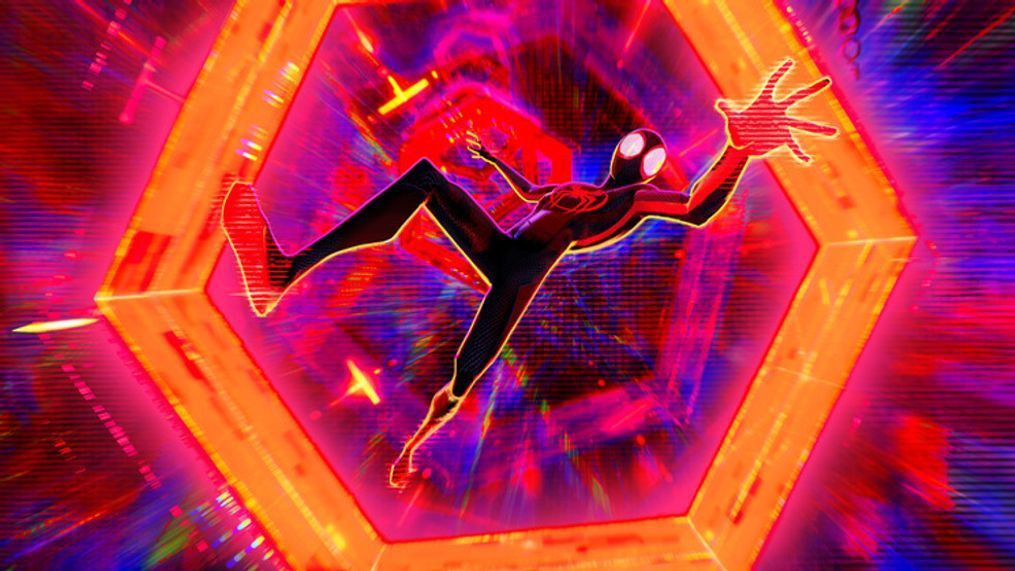 Spider-Man (Shamiek Moore) in Columbia Pictures and Sony Pictures Animation's "Spider-Man: Across The Spider-Verse." (Photo: Sony Pictures)