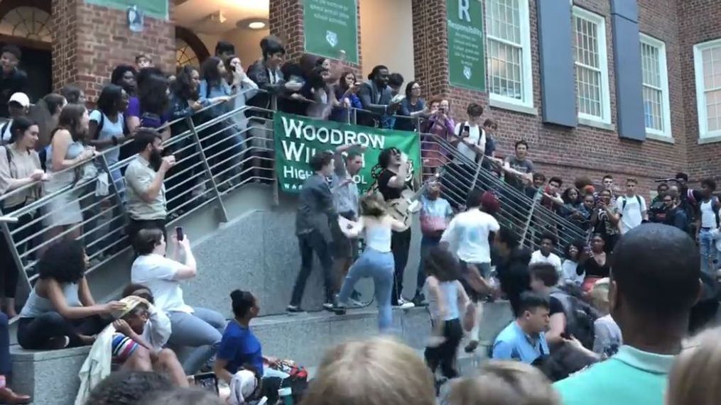 In between sold-out shows at The Anthem, Jack White surprises students with outdoor concert at Woodrow Wilson HS in DC. (Photo courtesy of The Anthem)