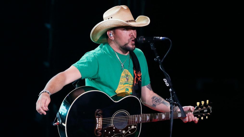 FILE - Country star Jason Aldean performs in Tulsa, Okla., Thursday, Oct. 12, 2017. Aldean returned to the stage Thursday after cancelling tour dates following the Las Vegas shooting. (AP Photo/Sue Ogrocki)