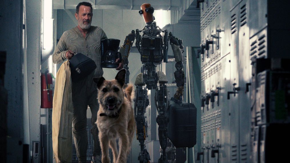 Tom Hanks and Caleb Landry Jones (as Jeff the robot) in “Finch,” premiering globally November 5, 2021 on Apple TV+. (Photo: Apple)