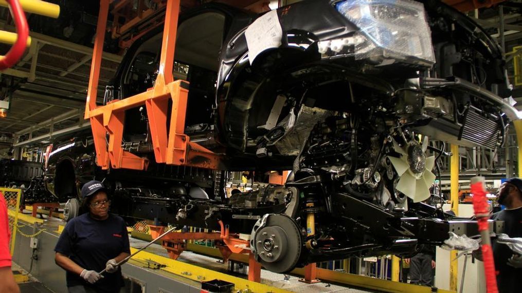 The Nissan TITAN XD full-size pickup at the Canton, Mississippi, assembly facility. Workers at Nissan Motor Co.'s Mississippi plant will decide on Aug. 3 and 4 whether the United Auto Workers will represent them. (Image courtesy of Nissan North America)