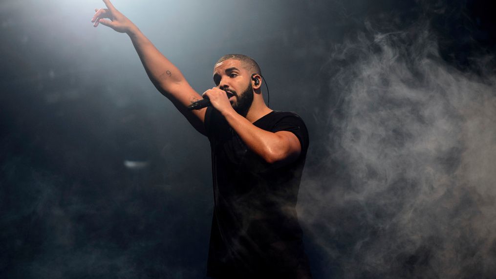 FILE - Drake performs on the main stage at Wireless festival in Finsbury Park, London on June 27, 2015. (Photo by Jonathan Short/Invision/AP, File)