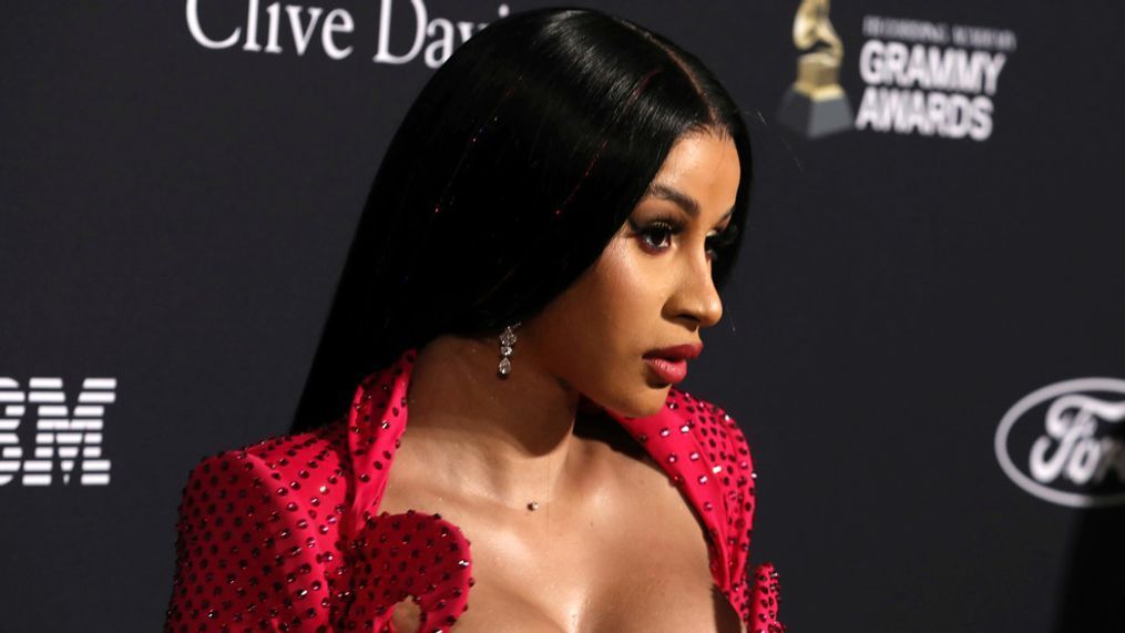 Cardi B arrives at the Pre-Grammy Gala And Salute To Industry Icons at the Beverly Hilton Hotel on Saturday, Jan. 25, 2020, in Beverly Hills, Calif. (Photo by Mark Von Holden/Invision/AP)