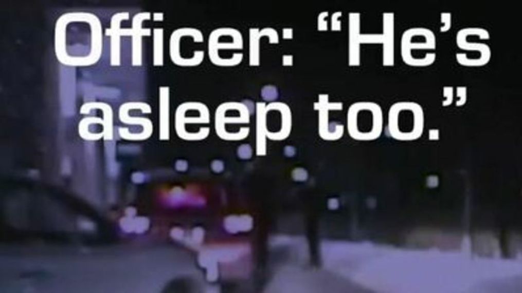 Drunk motorists fall asleep in McDonald's drive-thru in Michigan (Troy Police Department via Storyful)