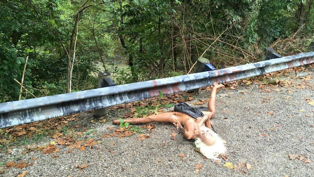 A "body" found on an Ohio road was actually a mannequin. (WKRC)