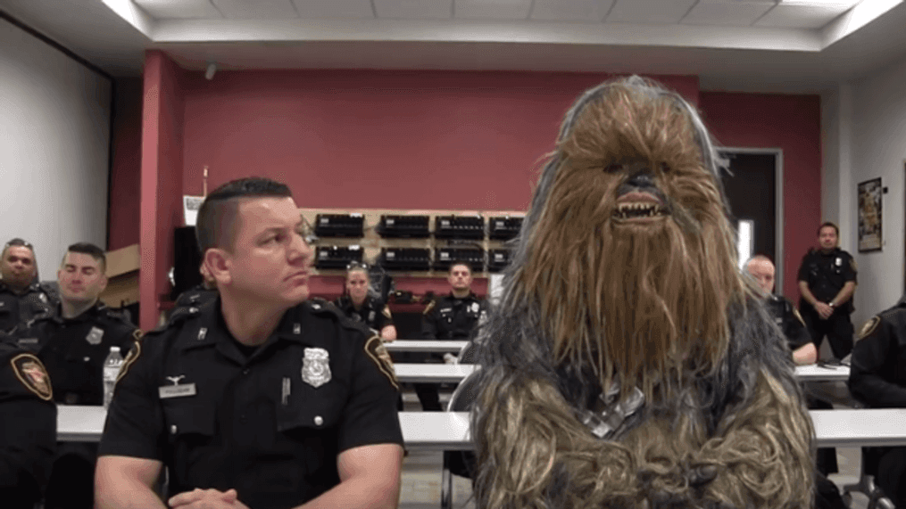 The Fort Worth Police Department has a new "wookie" and it's time for training! (Fort Worth Police Department){p}{/p}