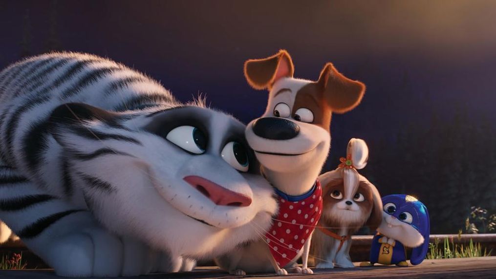 (from left) Hu, Max (Patton Oswalt), Daisy (Tiffany Haddish) and Snowball (Kevin Hart) in Illumination’s "The Secret Life of Pets 2," directed by Chris Renaud. (Photo: Universal Pictures)