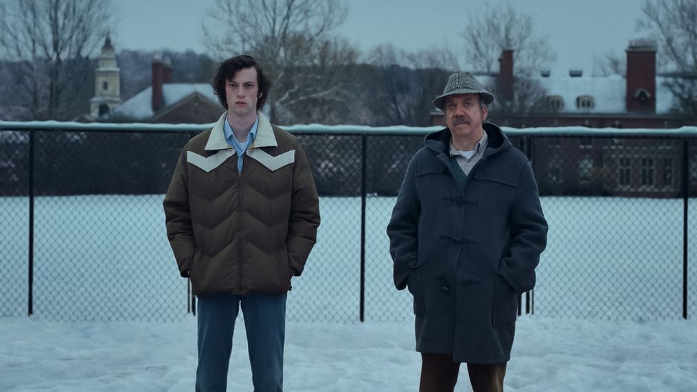 {&nbsp;}Dominic Sessa stars as Angus Tully and Paul Giamatti as Paul Hunham in director Alexander Payne's THE HOLDOVERS, a Focus Features release.Credit: Courtesy of FOCUS FEATURES / 2023 FOCUS FEATURES LLC