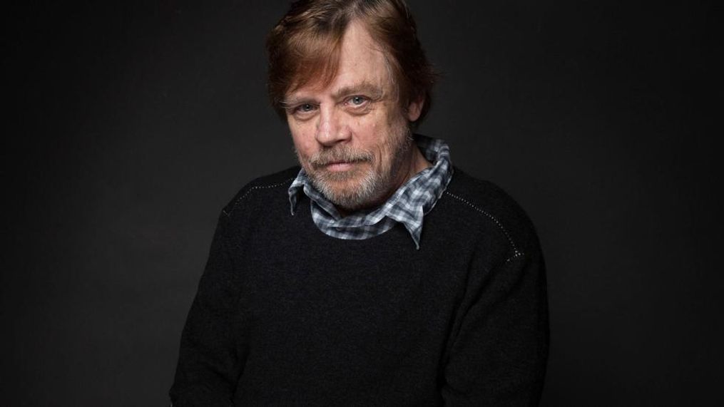 FILE - In this Jan. 23, 2017 file photo, actor Mark Hamill poses for a portrait during the Sundance Film Festival in Park City, Utah.  Hamill said Sunday, April 16, that he’d love to play "Star Wars" creator George Lucas in a movie about his life after a fan at the Star Wars Celebration event in Orlando, Fla., asked him what role he’d like to play. (Photo by Taylor Jewell/Invision/AP, File)