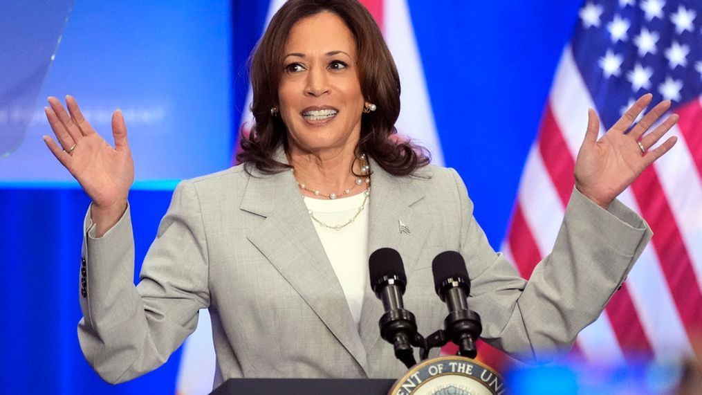 FILE - Vice President Kamala Harris speaks at an event May 1, 2024, in Jacksonville, Fla.{&nbsp;} (AP Photo/John Raoux, File)