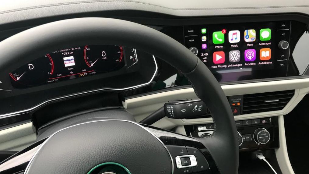 Apple CarPlay as it appears in the 2019 Volkswagen Jetta (Sinclair Broadcast Group / Jill Ciminillo)