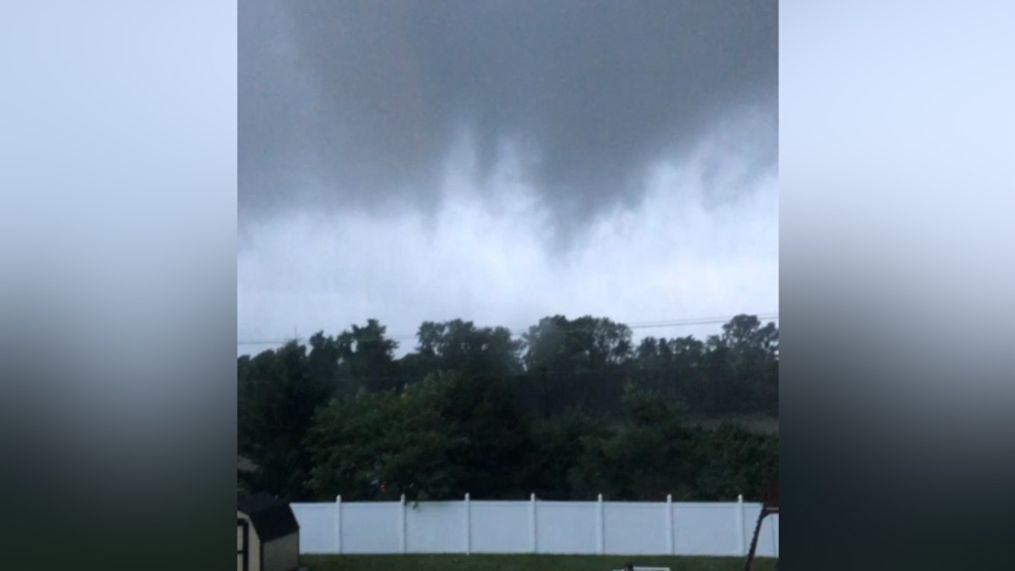 'Get in the Basement!'- New Jersey Dad Shouts Warning as Tornado Looms (Lou DiBacco via Storyful)