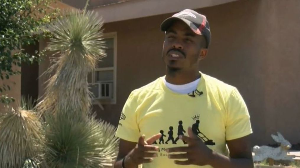 Man on a mission to mow lawns in all 50 states for free. (Photo: KUTV)