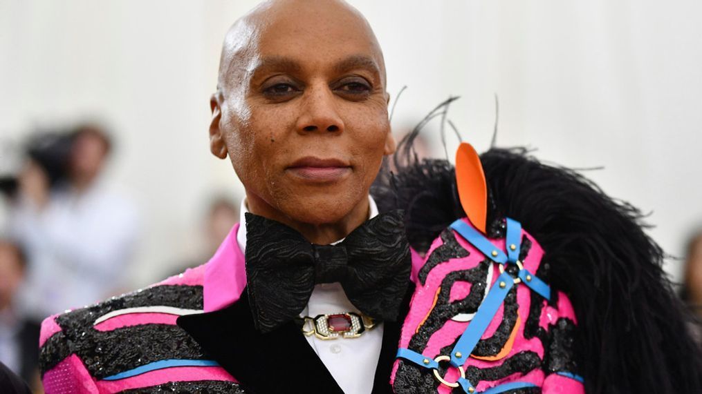 FILE - This May 6, 2019 file photo shows RuPaul at The Metropolitan Museum of Art's Costume Institute benefit gala celebrating the opening of the "Camp: Notes on Fashion" exhibition in New York. (Photo by Charles Sykes/Invision/AP, File)