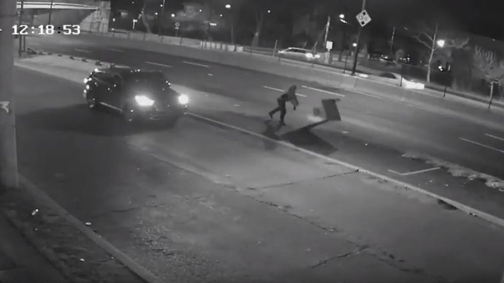 Police caught this suspect on video destroying a speed camera on Kenilworth Avenue in Northeast D.C. (Metropolitan Police Department)&nbsp;