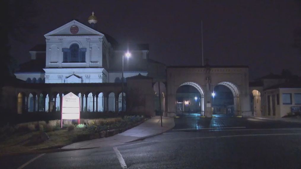 The area where a nun was carjacked in DC. (Photo, ABC7){&nbsp;}