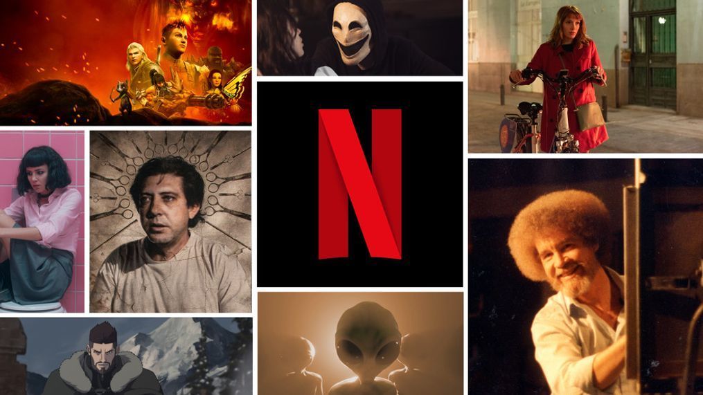 Here's what's coming to Netflix in August 2021: (l-r clockwise) Monster Hunter: Legends of the Guild; Control Z; Valeria; Bob Ross: Happy Accidents, Betrayal and Greed; Top Secret UFO Declassified; The Witcher: Nightmare of the Wolf; John of God; Airawabi School for Girls (Photo: Netflix)