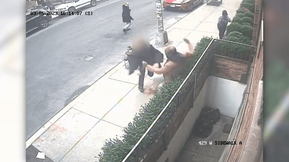 Video: Man helps tackle gunman on the run from police (TND)