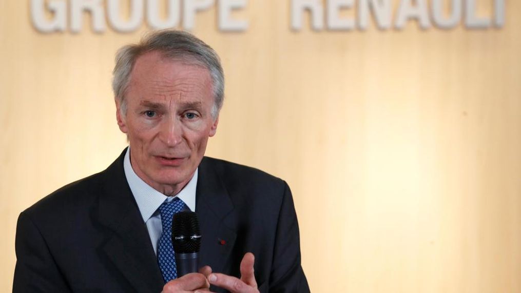 This Jan.24, 2019 file photo shows Jean-Dominique Senard after being appointed Renault chairman following a meeting of the board held at Renault headquarters in Boulogne-Billancourt, outside Paris. Renault Chairman Jean-Dominique Senard has expressed confidence that the French automaker's alliance with Japan's Nissan remains on track following the appointment of a new board in the wake of the scandal involving Carlos Ghosn, who chaired both companies. (AP Photo/Christophe Ena, File)