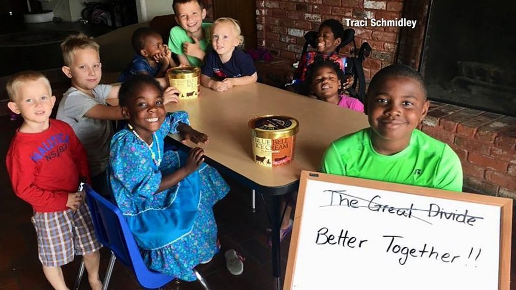 Texas mixed-race family asks ice cream company to change 'The Great Divide' flavor name (Traci Schmidley, Blue Bell/CNN Newsource)