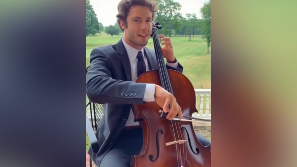 Andrew Savoia started posting cello covers on Tik Tok where he received around 2.2 million views on one video. (Andrew Savoia)