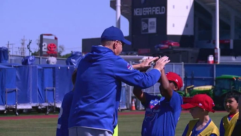 The former Buffalo Bills quarterback has held the camp each year at New Era Field since 1987. (WKBW photo)