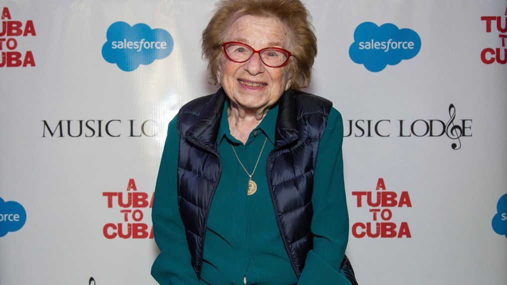 FILE - Dr. Ruth mingles at the Salesforce Music Lodge during the Sundance Film Festival on Saturday, Jan. 26, 2019, in Park City, Utah. Dr. Ruth Westheimer, the diminutive sex therapist who became a pop icon, media star and best-selling author through her frank talk about once-taboo bedroom topics, has died. She was 96. Westheimer died on Friday, July 2, 2024, at her home in New York City, surrounded by her family, according to publicist and friend Pierre Lehu. (Photo by Miles Mortensen/ Invision for The Salesforce Music Lodge/AP Images, File)