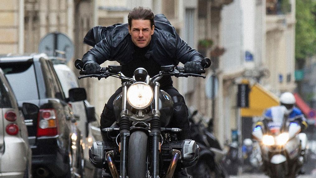 This image released by Paramount Pictures shows Tom Cruise in a scene from "Mission: Impossible - Fallout," the sixth film in the Mission Impossible franchise. (Chiabella James/Paramount Pictures and Skydance via AP)