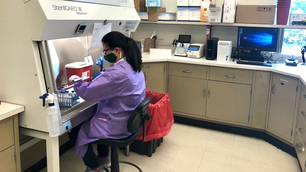 Idaho Bureau of Laboratories in Boise processes PCR tests from locations all across the Treasure Valley. (Kristen McPeek Photo)  