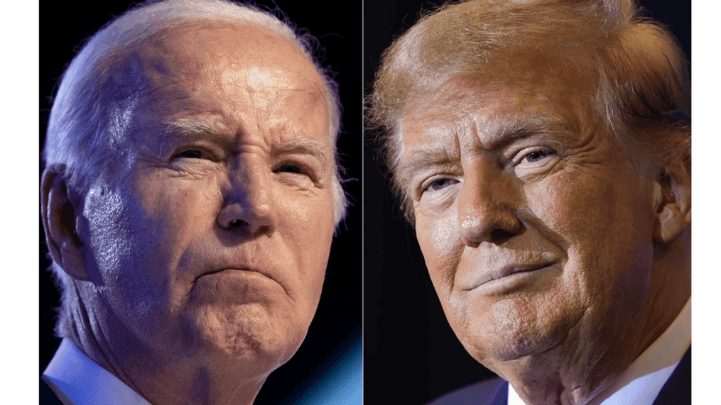 File photos of President Joe Biden and former President Donald Trump. (Photos: The Associated Press)