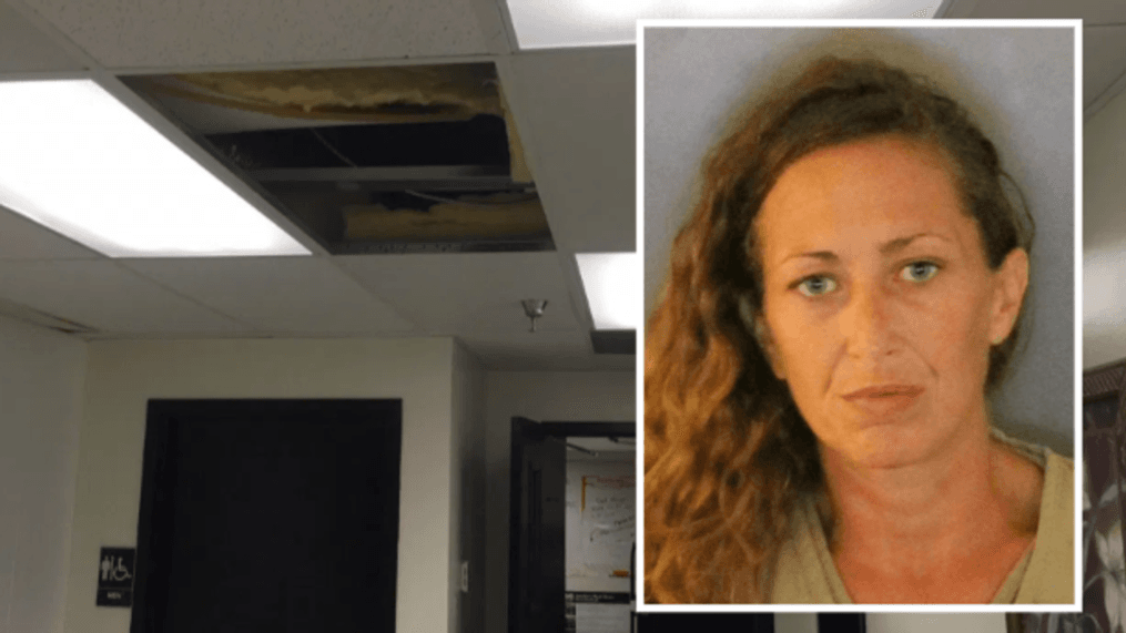 Florida woman climbs into Big Lots ceiling to avoid being caught for shoplifting // Photos courtesy of Charlotte County Sheriff's Office press release, linked to below