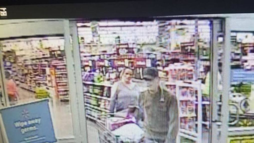 Red Bull may give you wings, but two people suspected of stealing over $600 worth of the drink got away by more grounded means. / Photo: Albany Police Department{p}{/p}