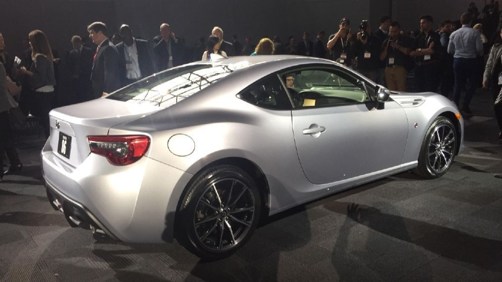 The 2017 Toyota 86 was revealed at the 2016 New York International Auto Show. The 86 is still considered part of the first generation, as the 2017 model was simply refreshed when it transitioned from the Scion brand. (Sinclair Broadcast Group / Jill Ciminillo)