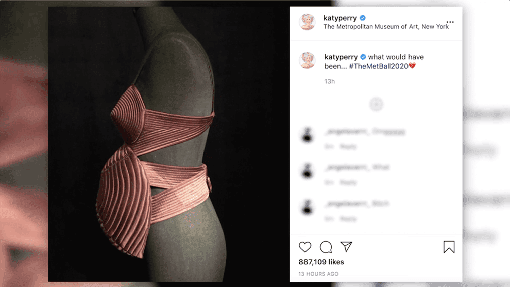 Katy Perry reveals Met Gala dress was to pay tribute to Madonna (and baby bump) (Photo:{&nbsp;}	Instagram/katyperry via CNN Newsource)