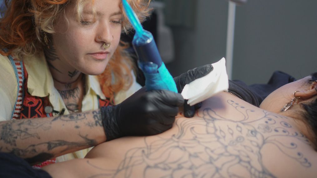 The intuitive tattoo experience is more caring, more feminine, and gentler than what’s typical of the average shop. (Photo: Emily Faber, The National Desk)