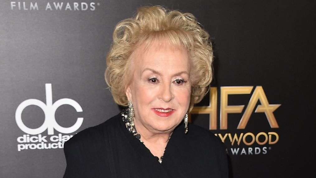 FILE - In this Nov. 1, 2015 file photo, Doris Roberts arrives at the Hollywood Film Awards in Beverly Hills, Calif. Family spokeswoman said Monday, April 18, 2016, that Roberts died overnight Sunday in her sleep in Los Angeles. She was 90. (Photo by Jordan Strauss/Invision/AP, File)