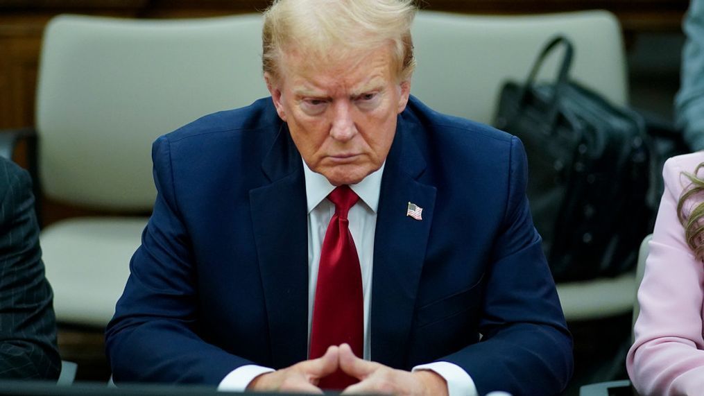 Donald Trump sits at the defense table at New York Supreme Court, Thursday, Dec. 7, 2023, in New York. (AP Photo/Eduardo Munoz Alvarez, Pool)