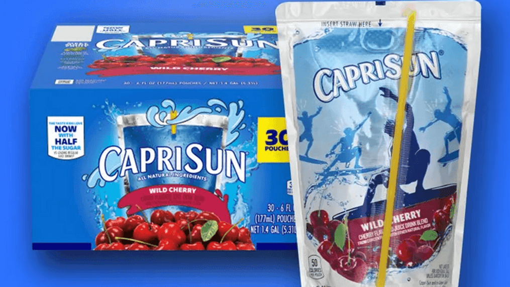 The manufacturer says Wild Cherry flavor is the potentially impacted product.{&nbsp;}(Photo: Kraft-Heinz/Capri Sun) 