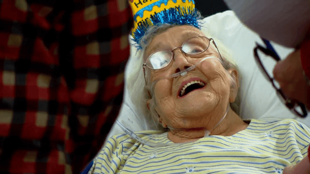 JAN. 12, 2022 - Bernice Liverett, a World War II veteran who resides in Black Mountain, celebrated her 103rd birthday Wednesday, Jan. 12, with family and friends. She served in the U.S. Army as medical transportation. (Photo credit: WLOS staff)