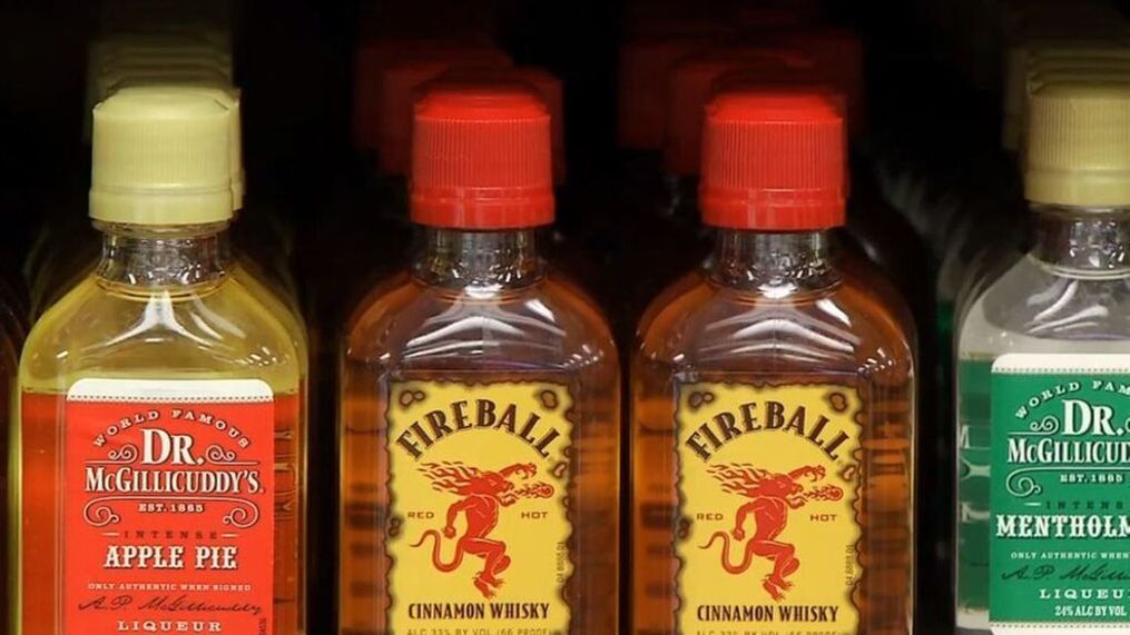 FILE - Fireball Cinnamon{&nbsp;}Whisky nips. (WGME)