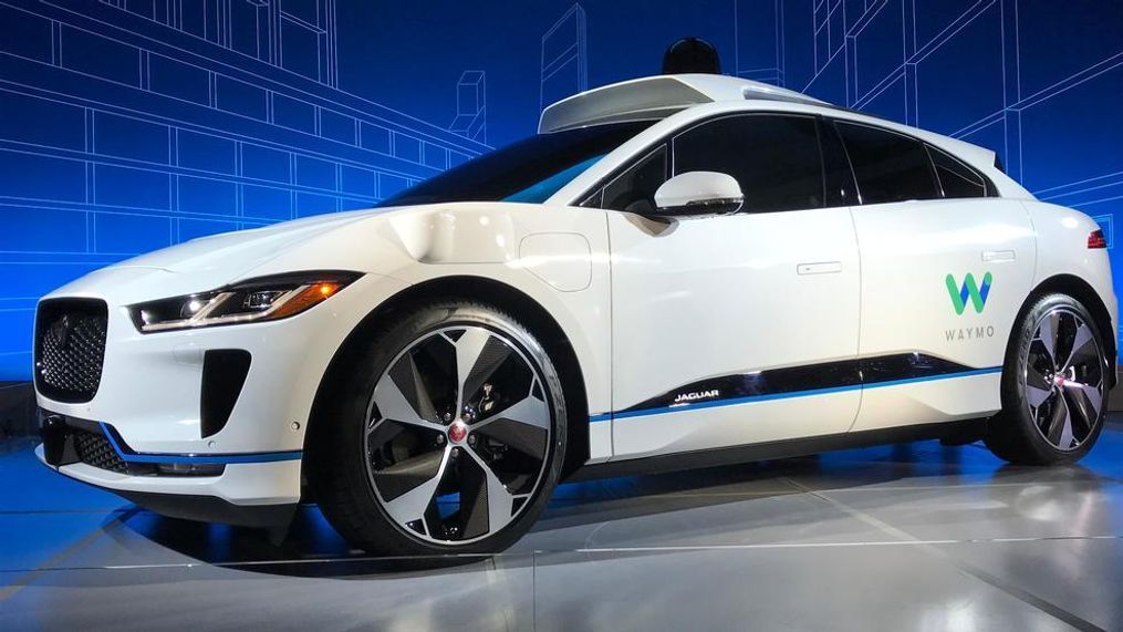 Waymo Jaguar I-Pace (Sinclair Broadcast Group / Jill Ciminillo)