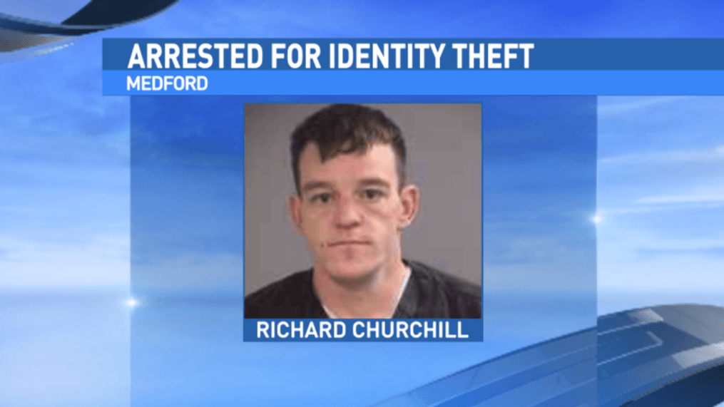 Richard Churchill, 35, faces two counts of felony identity theft. (Jackson County Sheriff's Office)