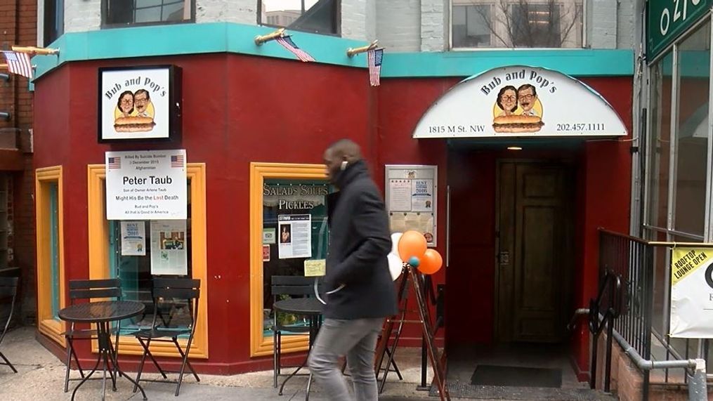 Bub and Pop's deli at 1815 M St. NW in Washington. (WJLA)