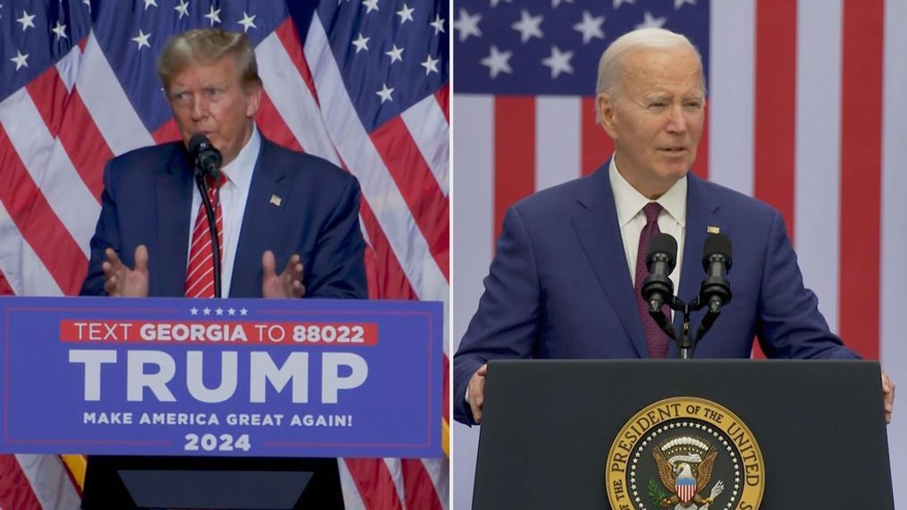 Donald Trump and President Joe Biden (AP)