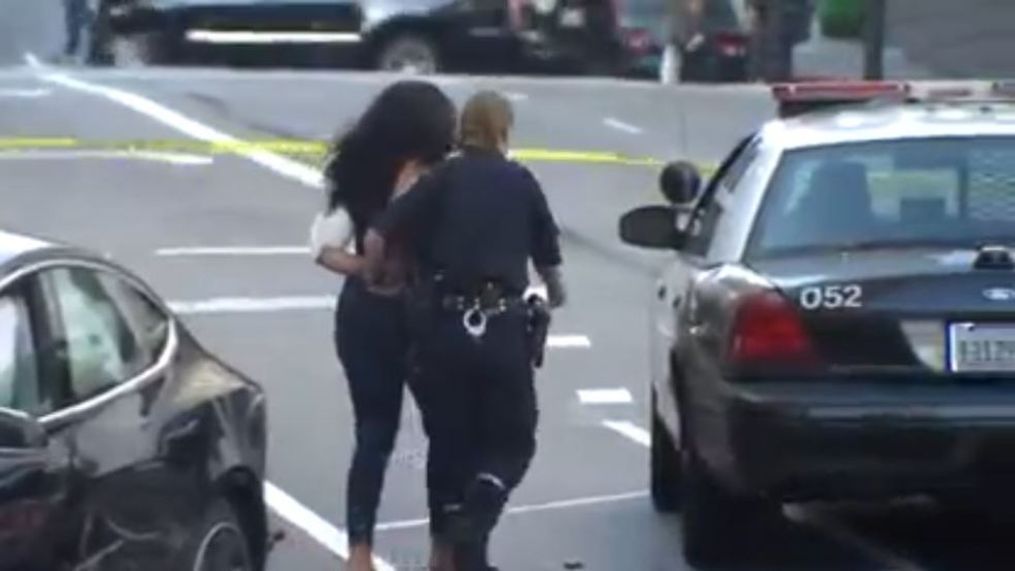 The 22-year-old suspect, who has not been identified, was booked on suspicion of vehicular manslaughter and running a red light, police said. (Photo provided by KTVU)